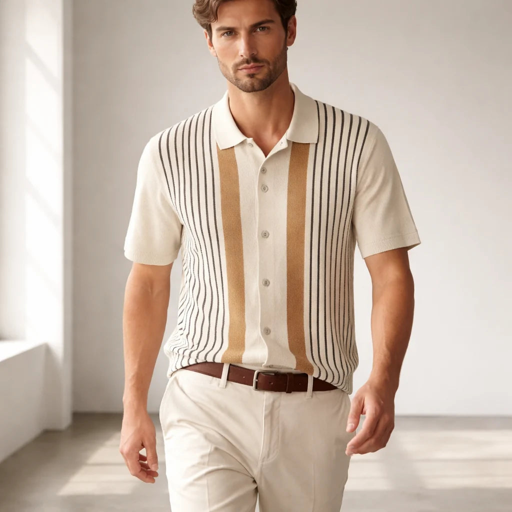Cavetto Men's Classic Button-Up Shirt