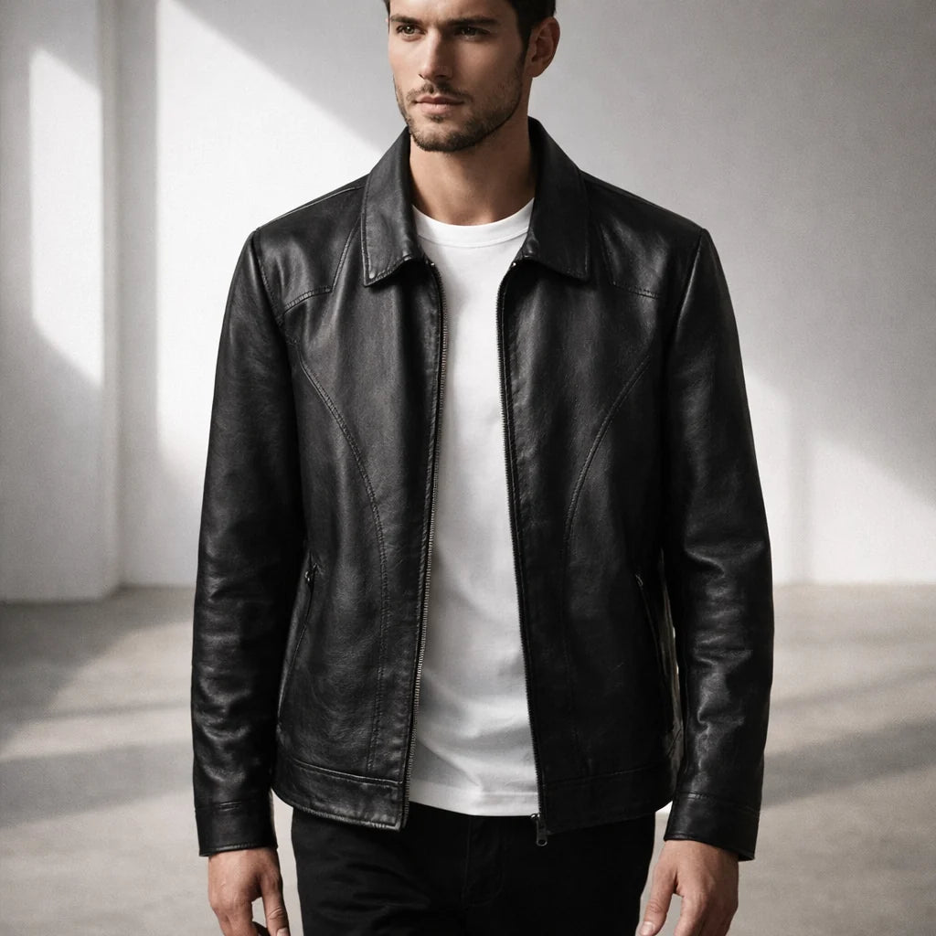 Monolith™ Men's Genuine Leather Jacket - Premium Quality