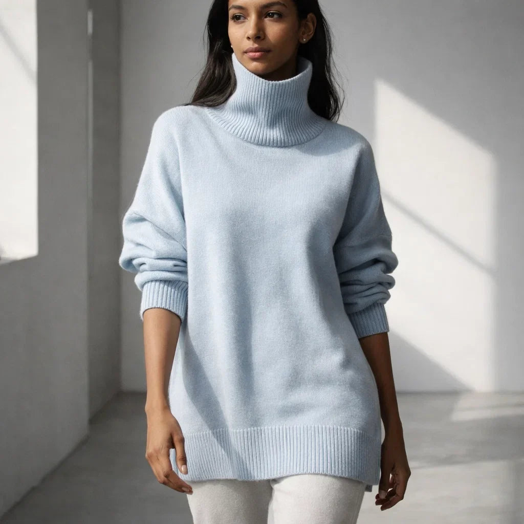 Arden Luxury Cashmere Turtleneck Sweater for Women