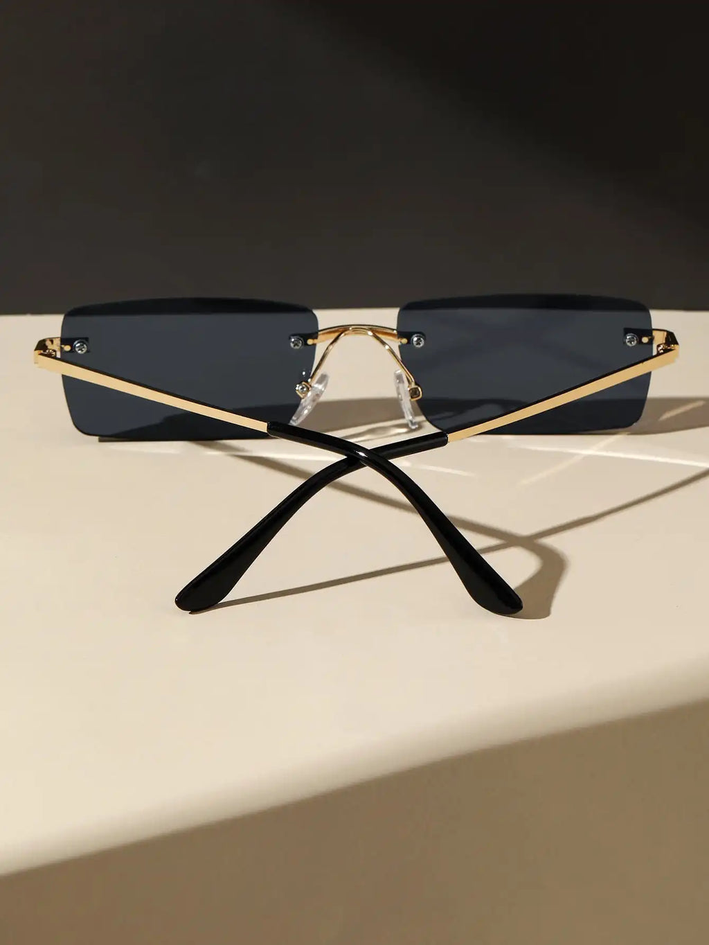Clearline Rimless Square Eyeglasses - Lightweight Optical Frames