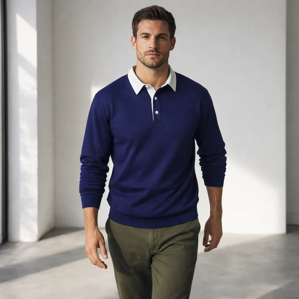 Heritage Men's Crewneck Collar Sweatshirt - Premium Cotton