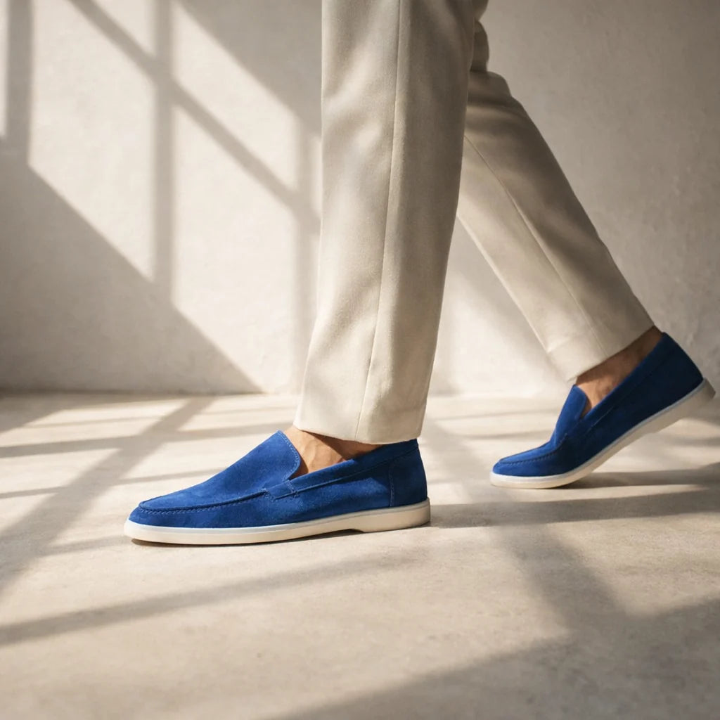 The Belmont Men's Leather Loafer - Classic Slip-On Shoe