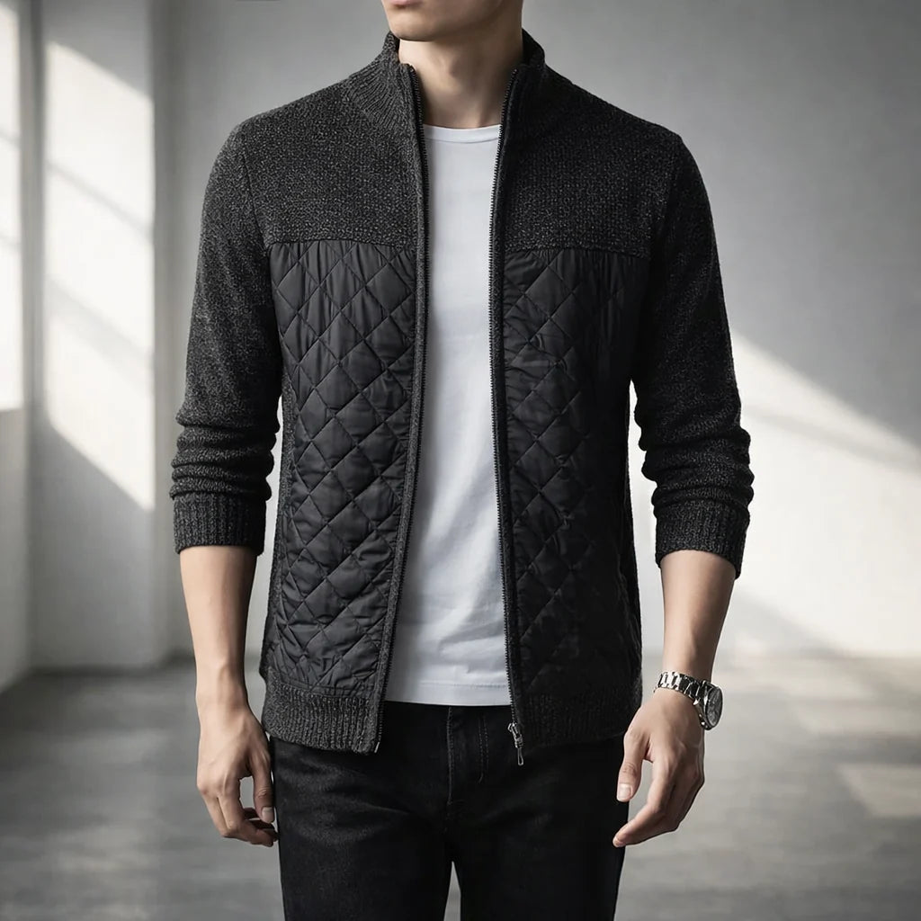 Tundra Men's Quilted Knit Jacket - Warm Winter Outerwear