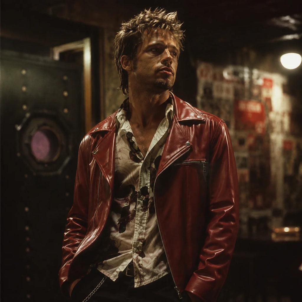 Durden Men's Leather Jacket - Classic Biker Style