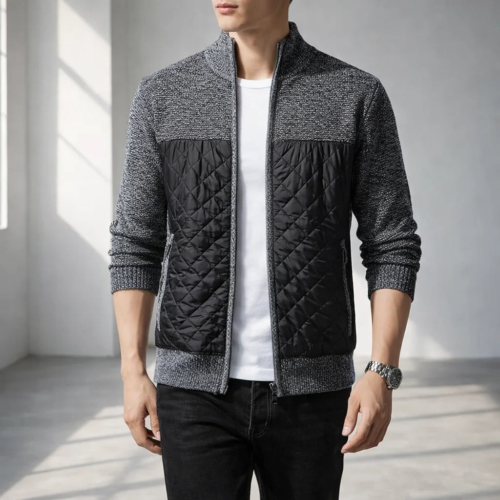 Tundra Men's Quilted Knit Jacket - Warm Winter Outerwear