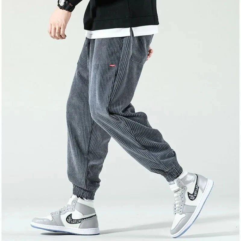 Men's Corduroy Comfort Pants - Soft & Durable Casual Trousers