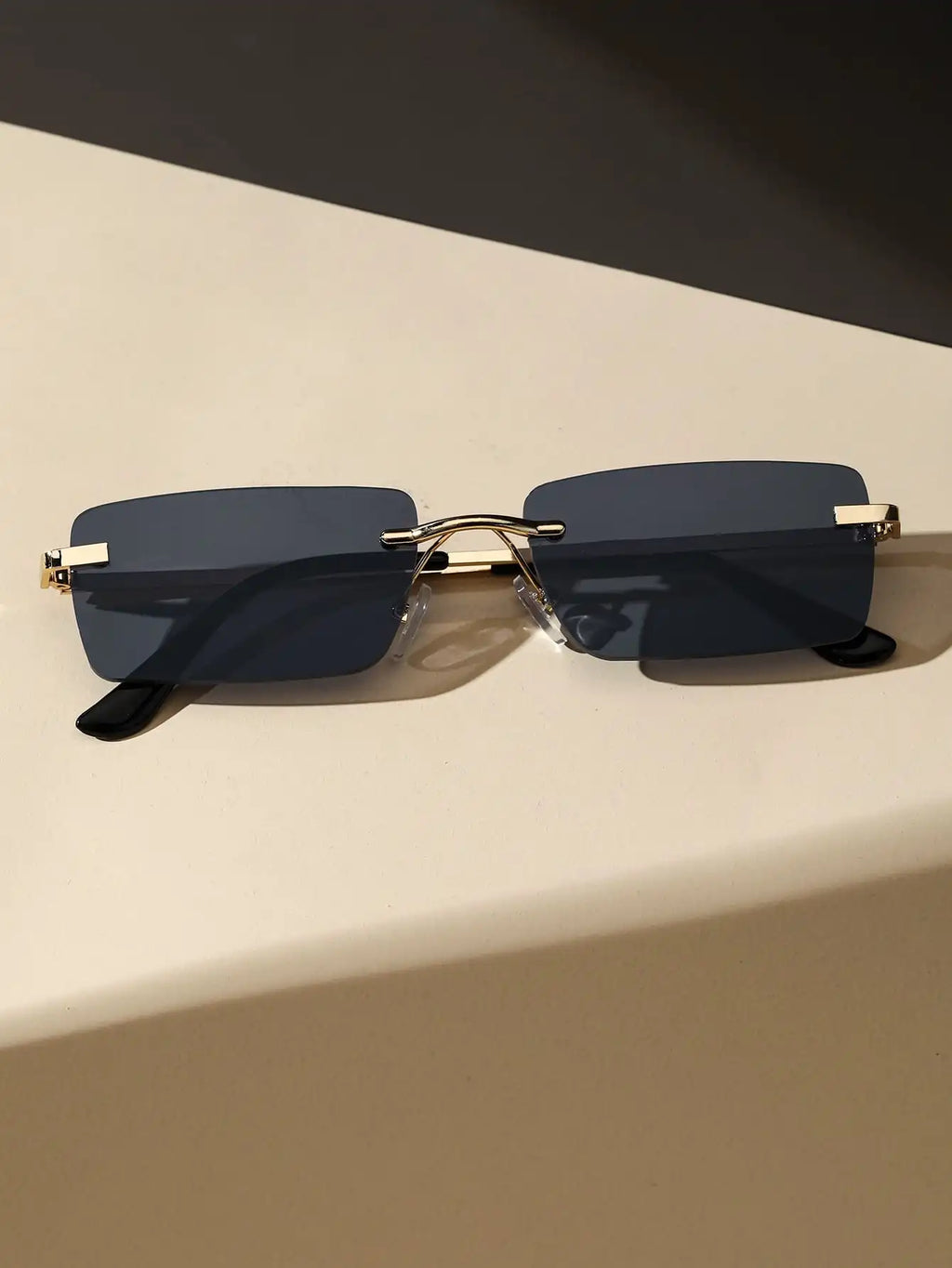 Clearline Rimless Square Eyeglasses - Lightweight Optical Frames
