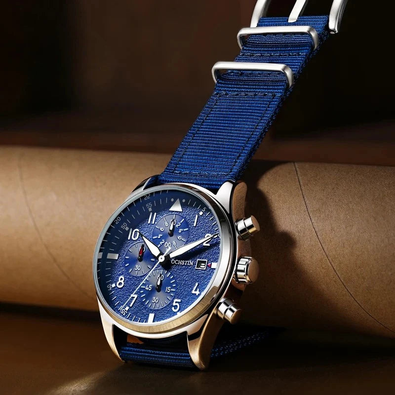 Carbon Vanguard Men's Luxury Chronograph Watch