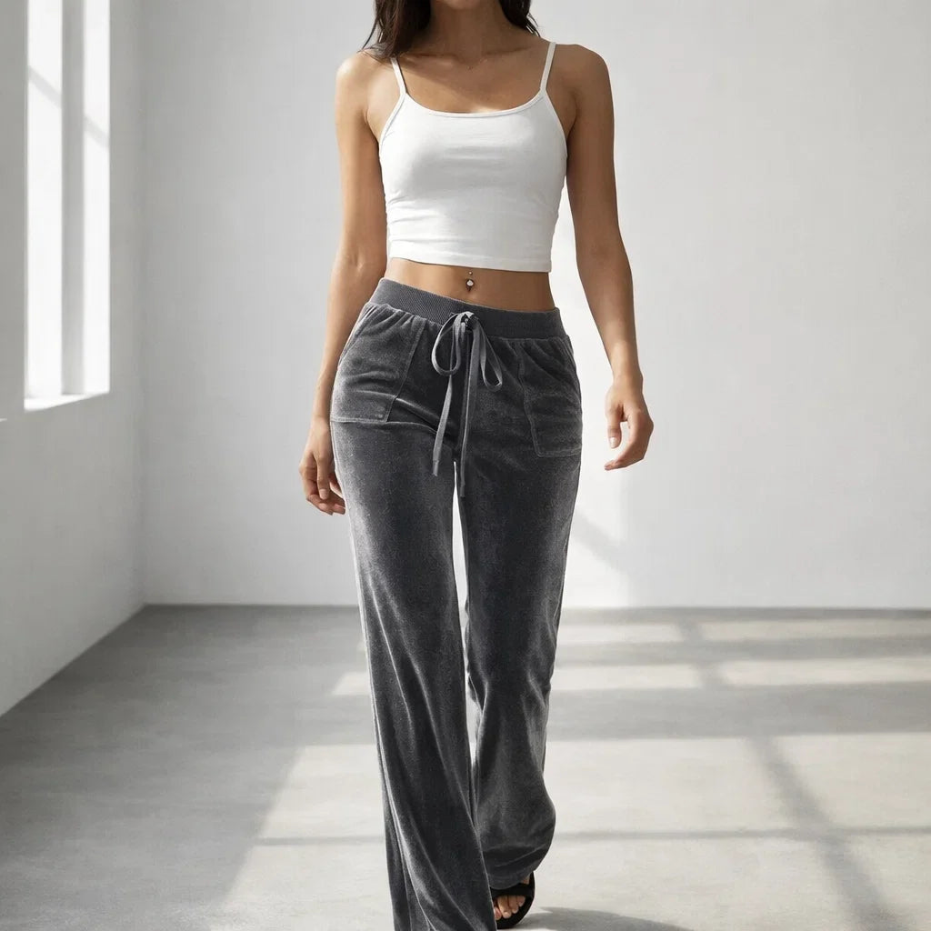 Veloura Women's High-Waisted Lounge Flares - Soft Comfortable Yoga Pants