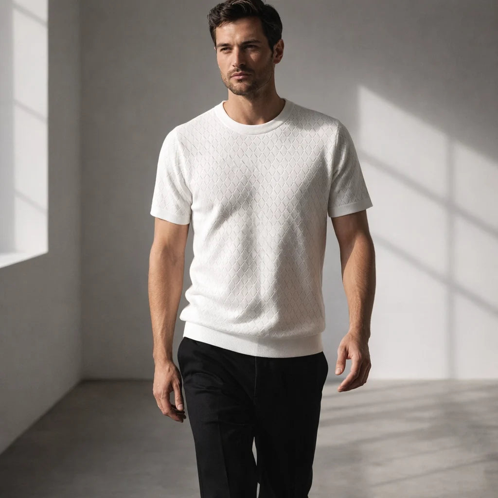 Sterling Men's Cotton Knit Shirt - Breathable Casual Wear