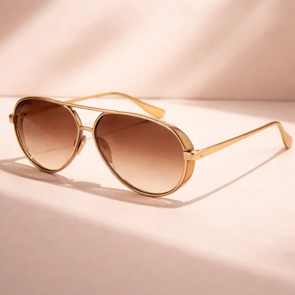 Lunara Aviator Sunglasses - Classic UV Protection Eyewear