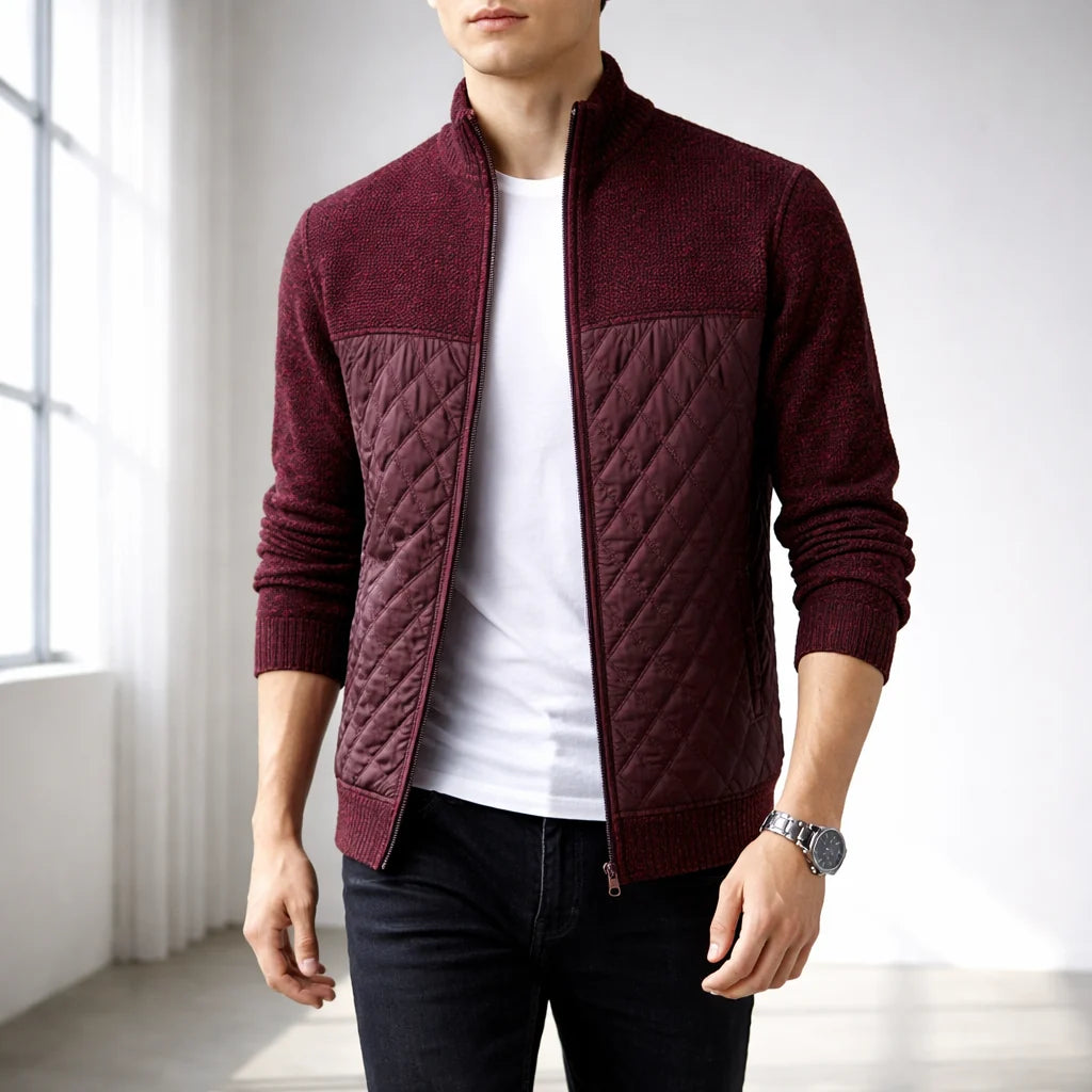 Tundra Men's Quilted Knit Jacket - Warm Winter Outerwear